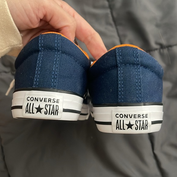 New unisex 3.5 Chuck Taylor Converse blue orange shoe Knit. Slip on. All Star. - Picture 6 of 7